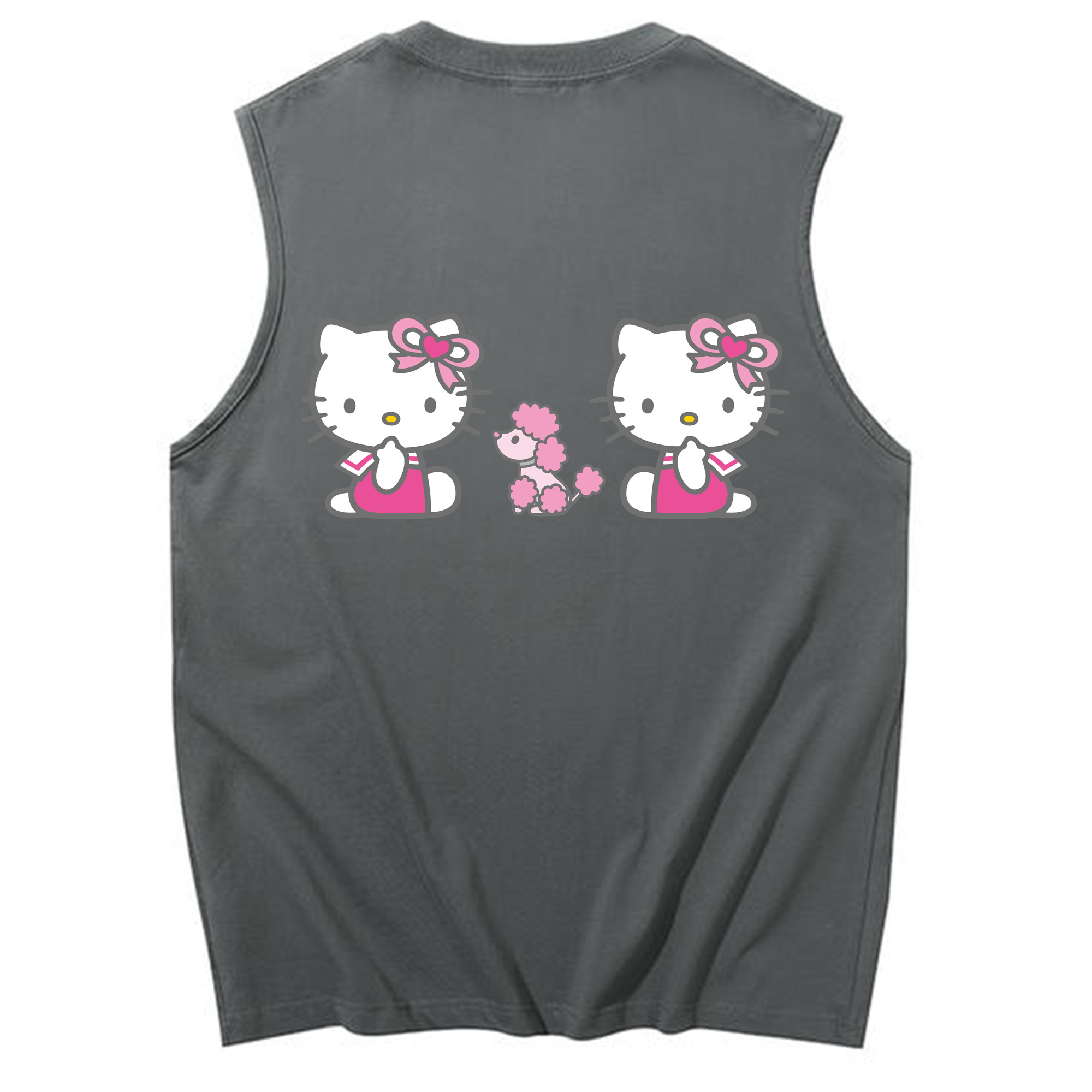 （画像用） Hello Kitty ハローキティ コットン100％タンクトップ（背面プリント）